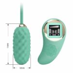 Vivian Vibrating Egg with Digital Screen Remote Control Green - Image 8