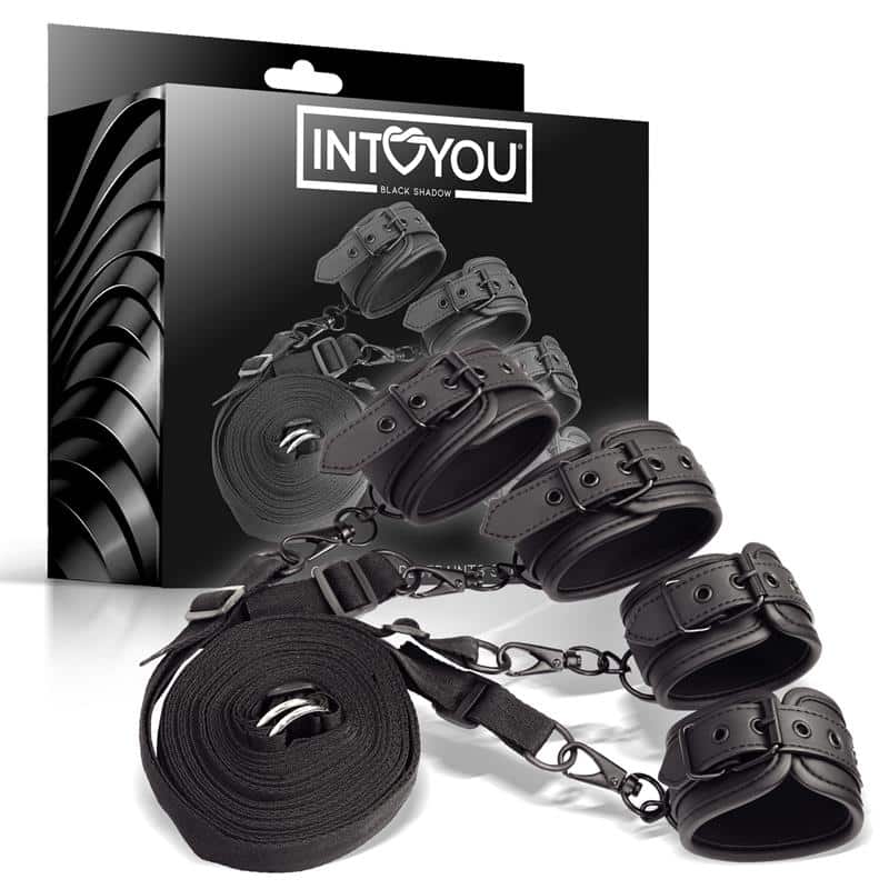 Bed-Restraints-Set-Vegan-Leather Bed Restraints Set Vegan Leather - Image 1
