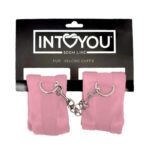 Handcuffs with Velcro with Long Fur Pink - Image 6