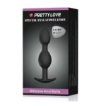 Pretty Love Silicone Anal Balls Black - Image 7