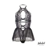 Ariella Open Back Teddy with Floral Pattern - Image 3