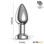 Dimpor Chrome Anal Plug with Vibration and Magnetic USB Size L - Image 11