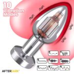 Dimpor Chrome Anal Plug with Vibration and Magnetic USB Size L - Image 6