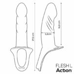 Strap-On with Hollow Dildo Premium Silicone Size L Flesh - Image 9