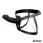 Strap-On with Hollow Dildo Premium Silicone Size S Black - Image 2