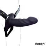 Strap-On with Hollow Dildo Premium Silicone Size S Black - Image 4