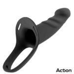 Strap-On with Hollow Dildo Premium Silicone Size S Black - Image 5