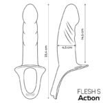 Strap-On with Hollow Dildo Premium Silicone Size S Flesh - Image 9