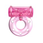 Baile Vibrating Cock Ring with Condom Pink - Image 2