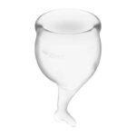 Feel Secure Menstrual Cup Transparent Pack of 2 - Image 2