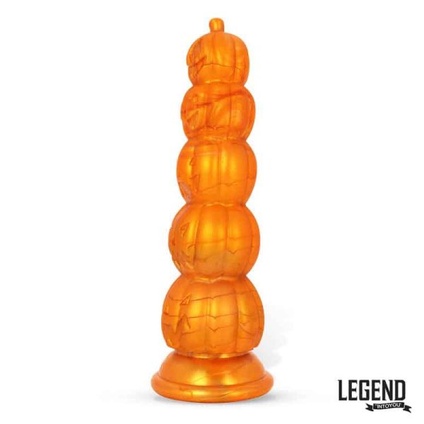 Pumpkron Pumpkin-shaped Liquid Silicone Dildo 19,7 cm - Image 3