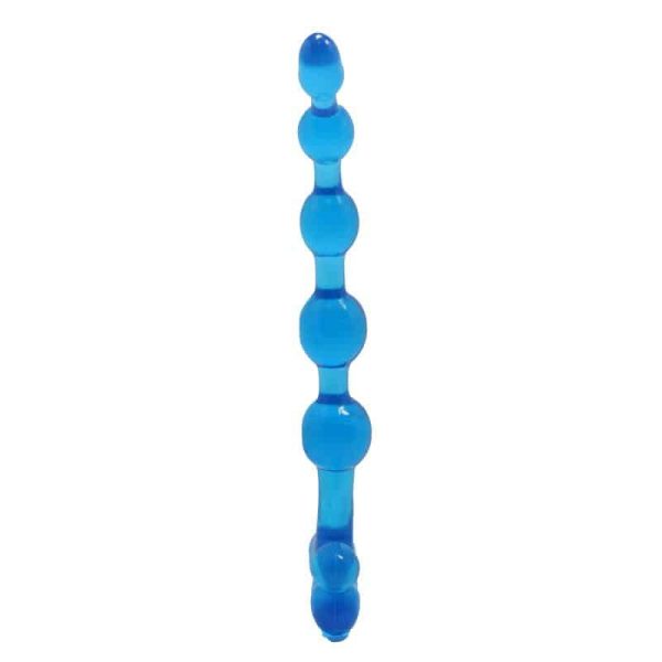 Bendy Twist Anal Beads Blue - Image 4