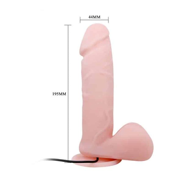 Oliver Vibrerende Realistisk Dildo med Rotation og Fjernbetjening - Billede 5