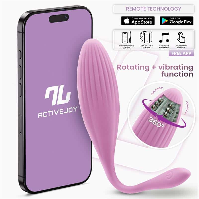 Vibrating-Egg-with-Rotating-Beads-and-APP-USB Vibrating Egg with Rotating Beads and APP USB - Image 1