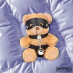 Mimi Keychain BDSM Teddy Bear with Collar and Bell - Image 3