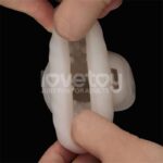 Knights Ring Vibrating Dual Purpose Sleeve Wavy - Image 16