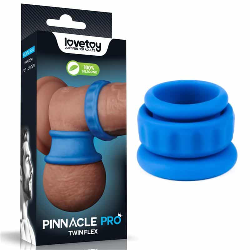 Pinnacle-Pro-Twin-Flex-Stretcher-Double-Penis-Ring Pinnacle Pro Twin Flex Stretcher Double Penis Ring - Image 1