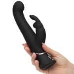 G-Spot Stroker Rabbit Vibrator Black - Image 4