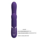 Mariana Vibrator 4 in 1 Silicone Purple - Image 9