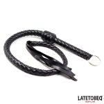 Braided Whip Black 116cm - Image 3