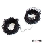 Lace Elastic Wrist Restraints Black - Image 3