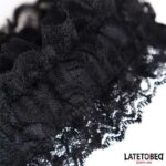 Lace Elastic Wrist Restraints Black - Image 4