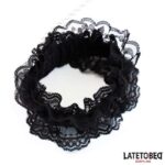 Lace Elastic Wrist Restraints Black - Image 5