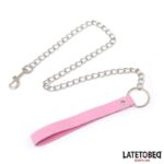 Metal Chain Leash  Pink 65cm