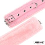 Premium Fur Lined Handcuffs Pink - Image 3