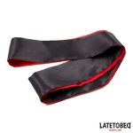 Satin  Blindfold Red and Black - Image 2
