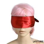 Satin  Blindfold Red and Black - Image 4