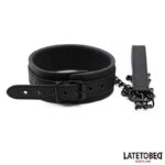 Set Collar and Leash Neoprene Black - Image 2