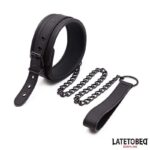 Set Collar and Leash Neoprene Black