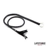 Shiny Black Long Whip 138cm - Image 2