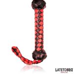 Stripe Barbed Flogger Red and Black - Image 3