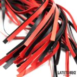 Stripe Barbed Flogger Red and Black - Image 4