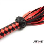 Stripe Barbed Flogger Red and Black - Image 5