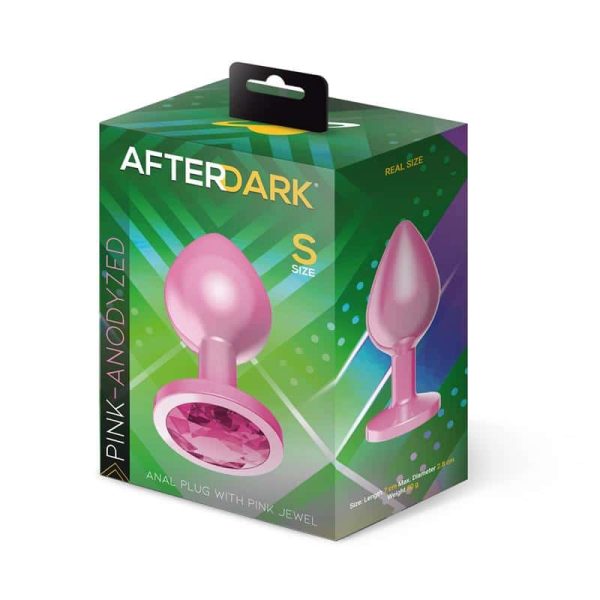 Anodyzed Anal Plug Pink with Jewel Size S - Image 4