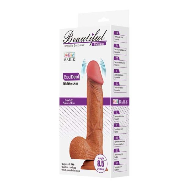 Bahamut Vibrerende Dildo med Fjernbetjening 8.5 - Billede 10