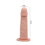 Baile Strap-on with Vibrating Dildo Flesh 15 cm - Image 6