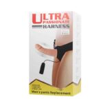 Baile Strap-on with Vibrating Dildo Flesh 15 cm - Image 7