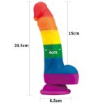 Dildo Prider 8 Liquid Silicone LGBT - Image 9