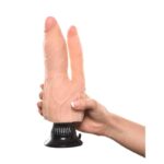 Double Realistic Vibe No. 8 19 cm Flesh - Image 6