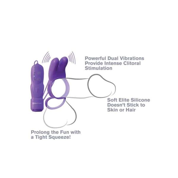 Fantasy C-Ringz Twin Teazer Rabbit Ring Purple - Image 3