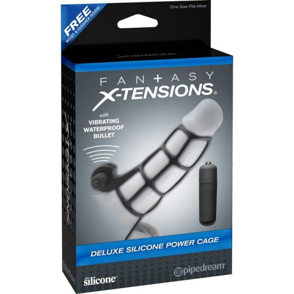 Fantasy X-tensions Deluxe Silicone Power Cage Black - Image 4