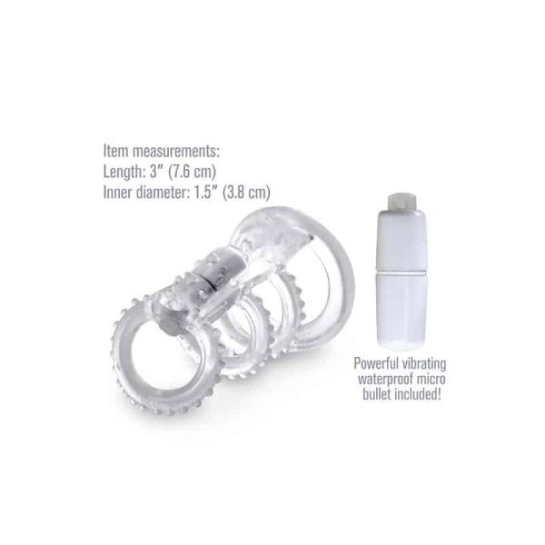 Fantasy X-tensions  Vibrating Cock Cage - Clear - Image 2