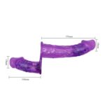 Harness Double Dildo with Vibration Purple - Image 8