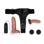Harness with Double Retractable Dildo with Vibration - Image 9