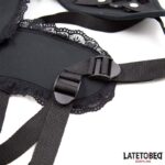 Lace Edge Strap On with Silicone Ring - Image 5