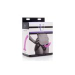 Navigator Silicone G-Spot Dildo with Harness Purple - Image 4